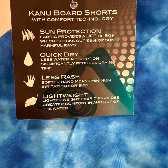 Kanu Surf Women's Marina UPF 50+ Active Swim Board Shorts Sydney Blue, 2 NWT - Picture 4 of 7